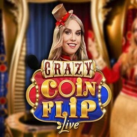 Official Live Casino logo: Crazy Coin Flip by Evolution at Berriez Casino