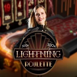 Lightning Roulette slot logo by Evolution at Berriez Casino