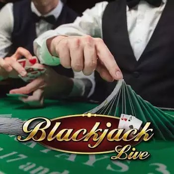 Live Blackjack online game logo by Evolution on berriezcasinos-fi.com